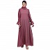 Designer elegant abaya- Puce Pink